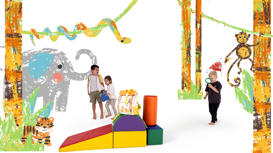 Kids are playing in hide and seek promoting screen-free alternative games