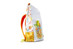 Safari Backpack in use during a family travel adventure, helping kids carry their essentials in an organised and eco-friendly way