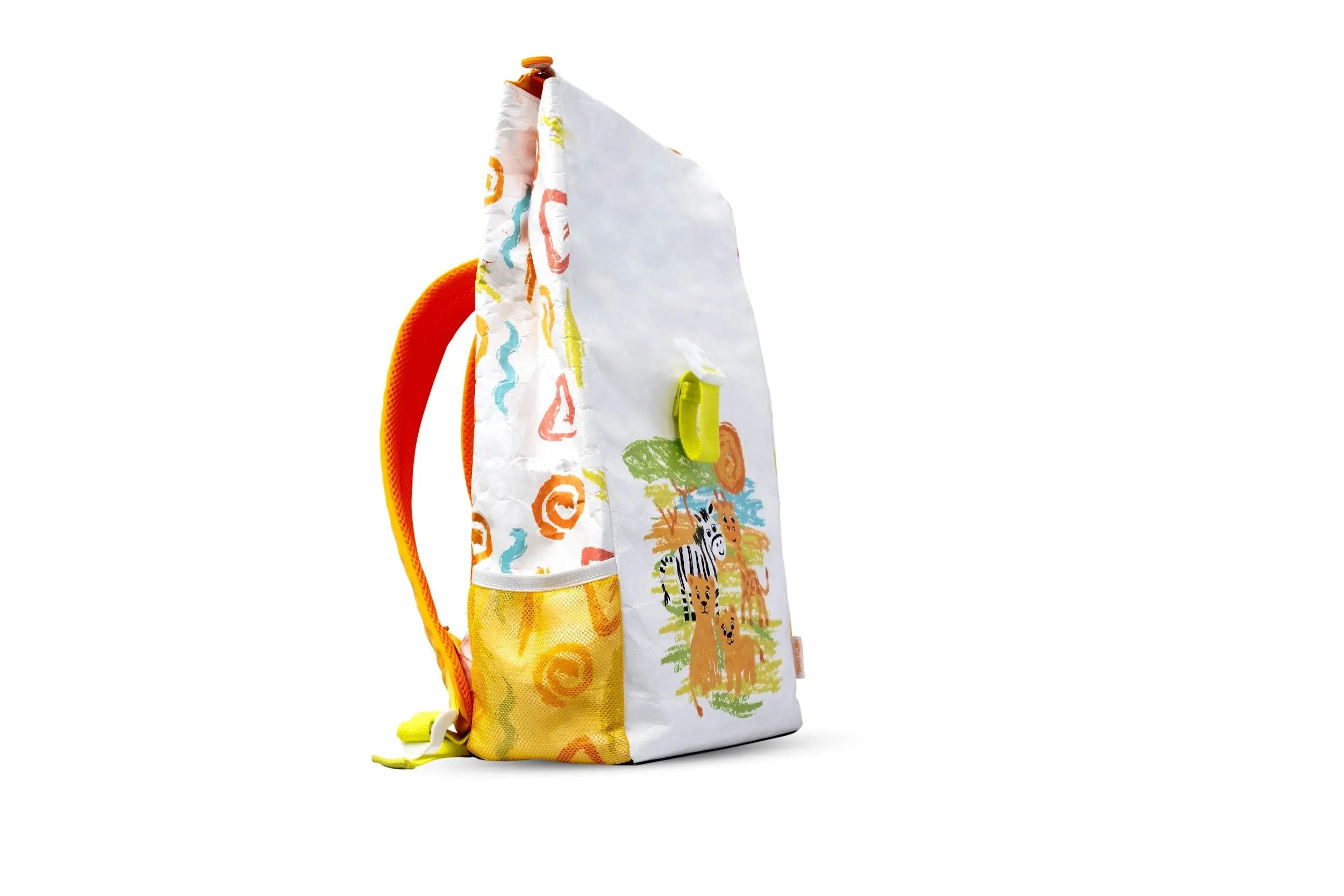 Safari Backpack in use during a family travel adventure, helping kids carry their essentials in an organised and eco-friendly way