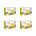 Four boxes of Twisty Kids with a turtle design on a white background