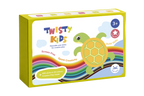 Twisty Kids Mega Creative Box, yellow packaging with a turtle and 600 wax sticks in 20 colours.