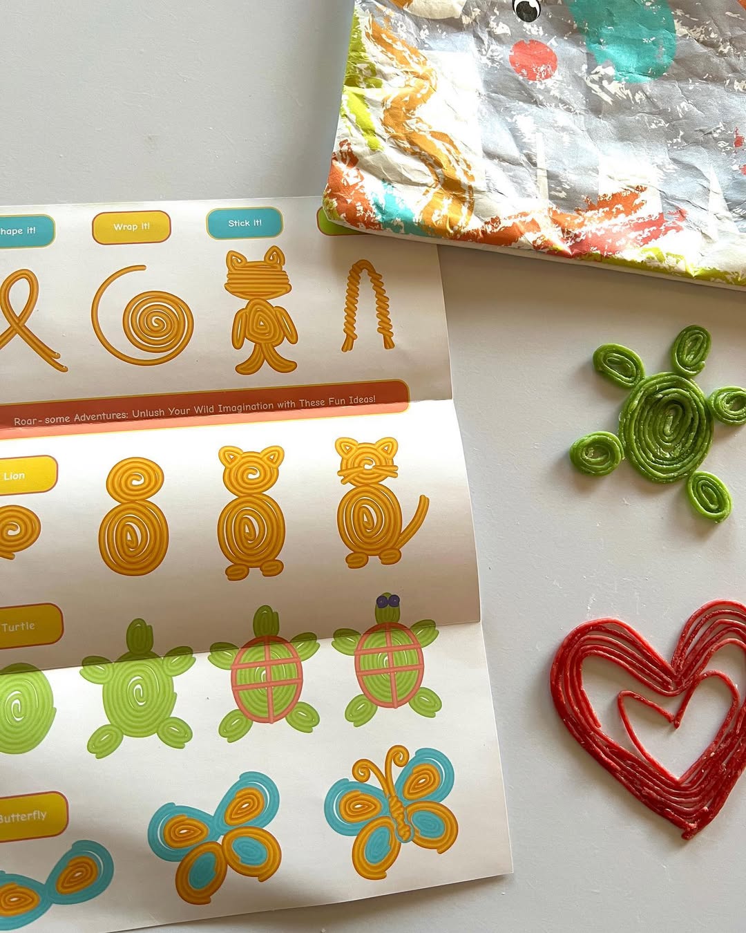 Wax sticks used for occupational therapy fine motor exercise for hands-on learning activity 3